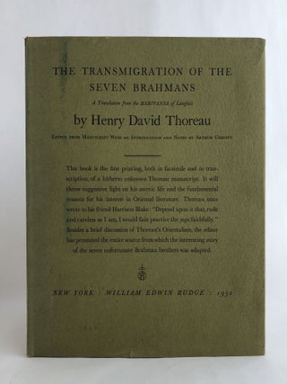 The Transmigration of the Seven Brahmans A Translation from the Harivansa of Langlois - WITH Dust Jacket