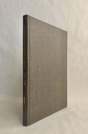 Item #7945 Loyalist Imprints Printed in America, 1774-1785. James E. MOONEY