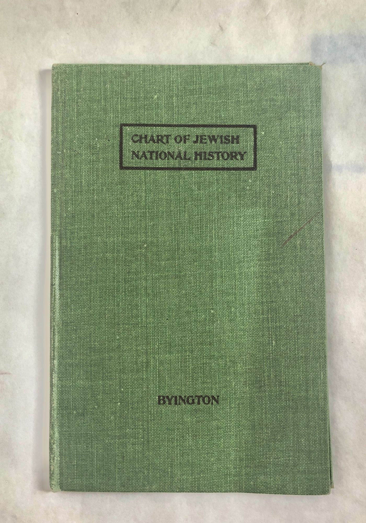 Byington's Chart of Jewish National History Edwin Hallock BYINGTON