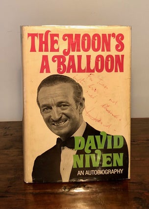 Item #8011 The Moon's a Balloon - INSCRIBED Copy. David NIVEN
