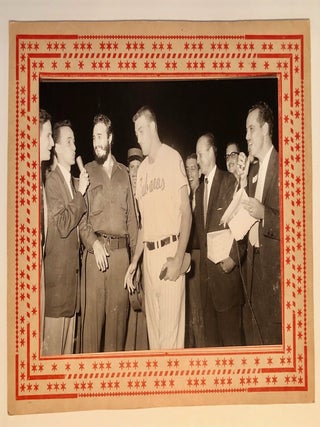 Item #8124 1959 Junior World Series Cuban Baseball Photographs: Fidel Castro, Camilo Cienfuegos,...