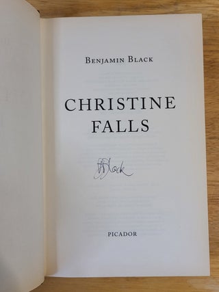 Christine Falls - SIGNED First Edition in Dust Jacket