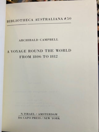 A Voyage Round the World from 1806 to 1812