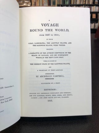 A Voyage Round the World from 1806 to 1812