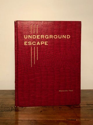 Item #8636 Underground Escape. Masanobu TSUJI
