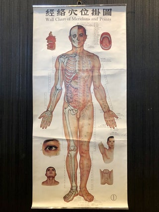 Three Vintage Posters Depicting Chinese Acupuncture Meridians and Points