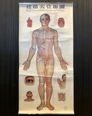 Three Vintage Posters Depicting Chinese Acupuncture Meridians and Points