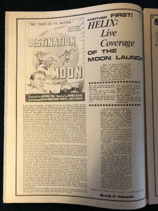 Helix Vol. VIII No. 10, July 20, 1969 Last Rising of a Virgin Moon - Helix Coverage of the Moon Landing Seattle; Pop Festival Ad