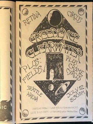 Helix Vol. VIII No. 8, July 10, 1969 Article on Black Panthers United Against Fascism; Ad for Creedence Clearwater Revival Concert with Floating Bridge Opening