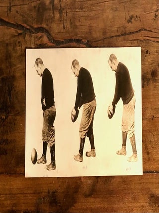 Item #8871 Charles Brickley's Instructional Poses for Drop Kicking. FOOTBALL