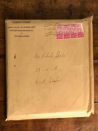 Common Ground - Lot of Five Issues: Spring Summer Autumn 1943, Autumn 1944, Winter 1945 in Original Envelopes Addressed to Hunt, Idaho Minidoka Relocation Center