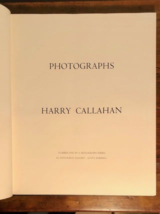 Harry Callahan: Photographs