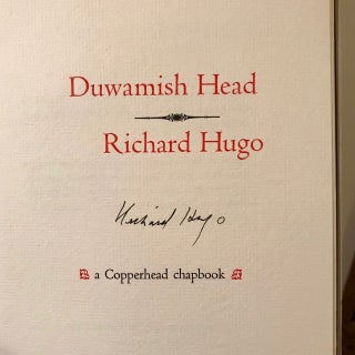 Item #95 Duwamish Head. Richard HUGO