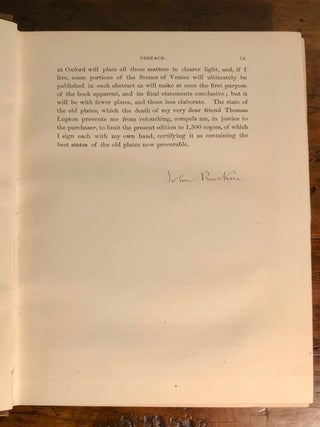 Stones of Venice - Autograph Edition, Complete in Three Volumes