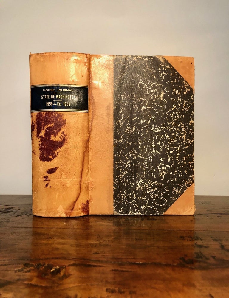 Item #9652 House Journal of the Thirty-Sixth Legislature of the State of Washington. Convened January 12, 1959 Adjourned Sine Die March 12, 1959 - Then-State Legislator Dan Evans' Copy. WASHINGTON STATE.