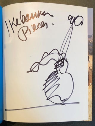 Chihuly Jerusalem 2000 - INSCRIBED to His Patron Anne Gould Hauberg with Drawing