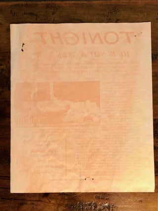 Poster advertising the Jim Rose Circus Show in Seattle, 1991