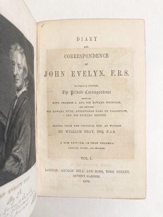 Diary and Correspondence of John Evelyn, F. R. S. Complete in Four Vols.