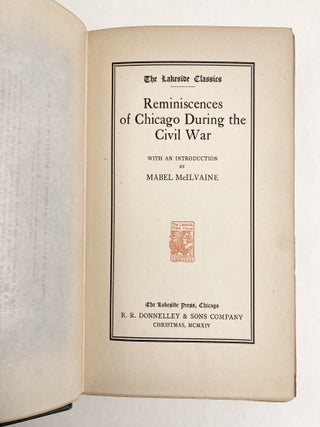 Reminiscences of Chicago During the Civil War